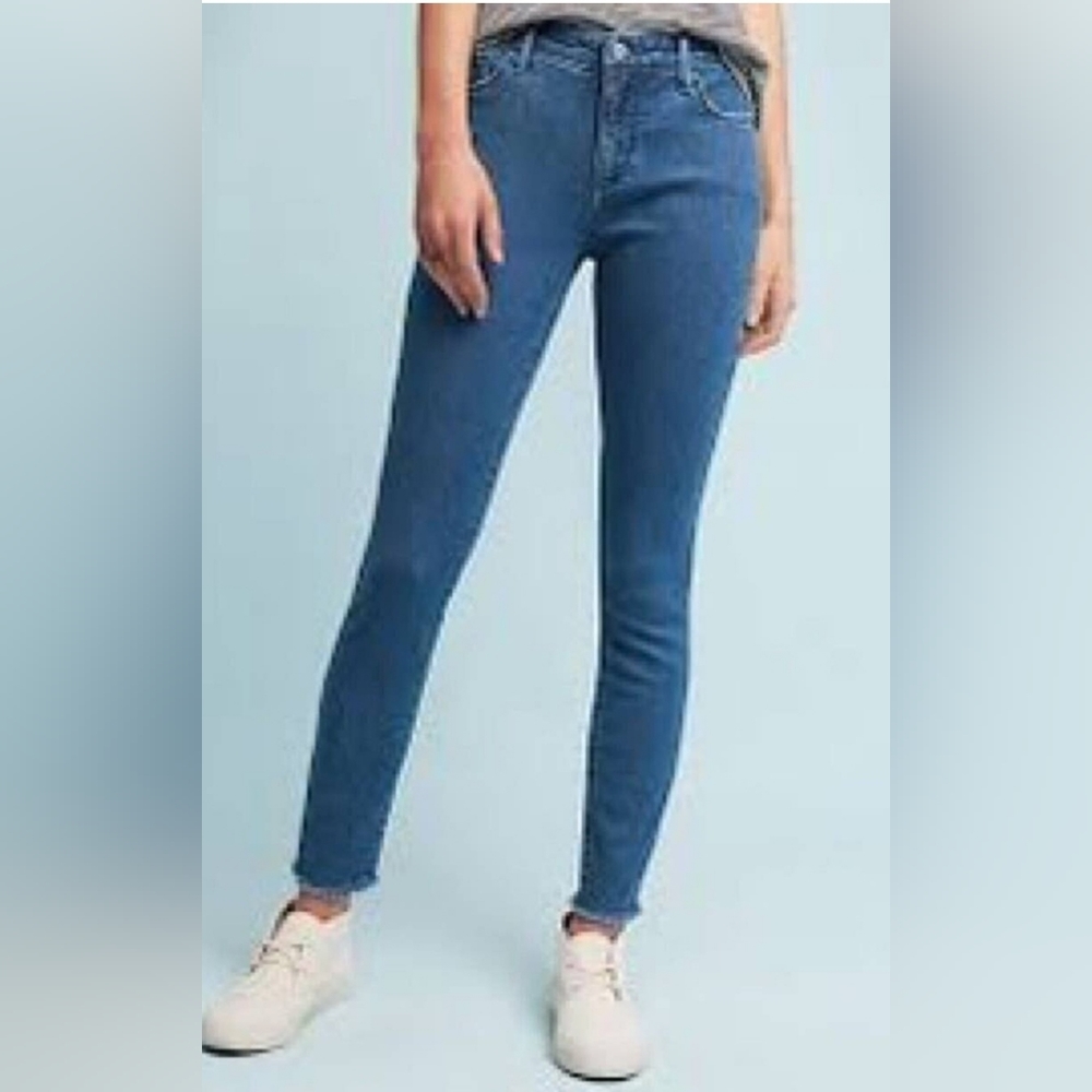 NWOT! Pilcro and The Letterpress Jeans Womens 27 Skinny Serif Blue Denim